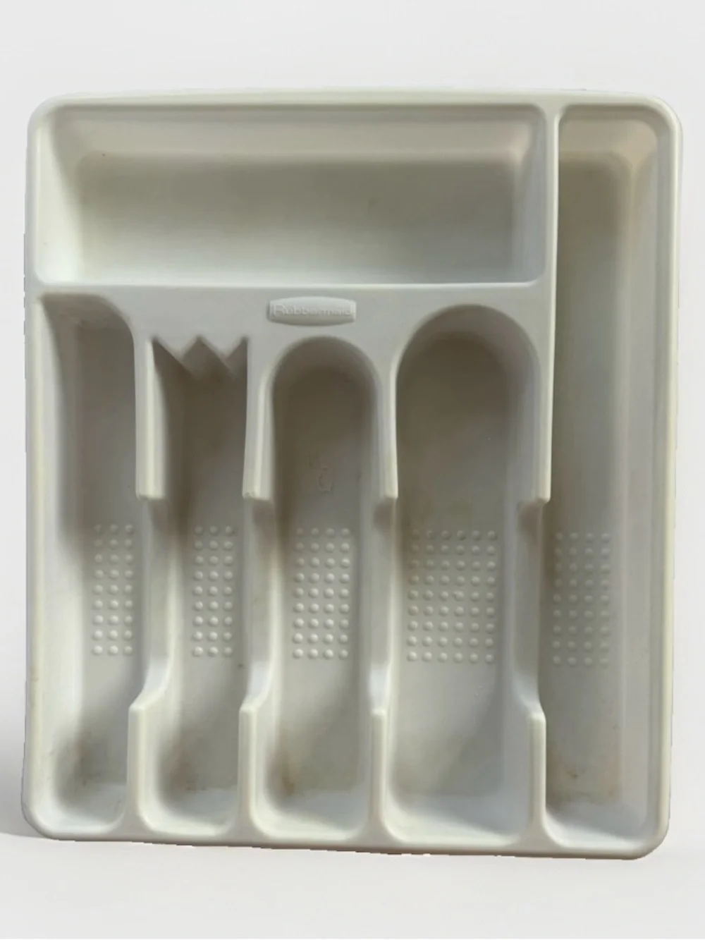Vintage Rubbermaid White Silverware Drawer Organizer Tray 2925 Flatware Utensil